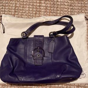 Coach purple handbag